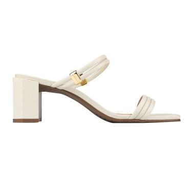 Imagem de Sandália Tamanco Luz da Lua Salto Baixo Panna