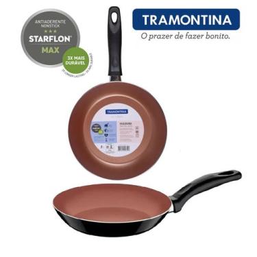 Imagem de Frigideira 24cm Antiaderente Starflon Max Tramontina 2mm Espessura Cal