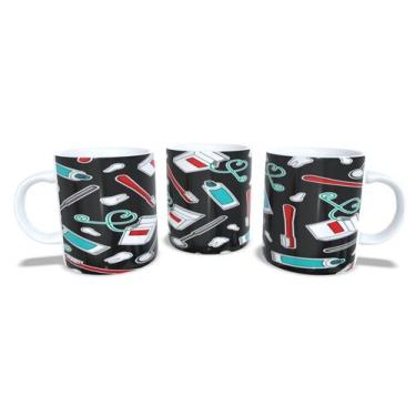 Imagem de Canecas de Porcelana Branca Personalizadas Profissões 3 - Estampa Subl