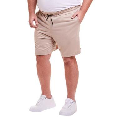 Imagem de Bermuda Moletinho Plus Size Masculina - DAZE MODAS, G4, Bege