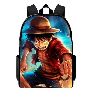 Imagem de Bolsa Escolar One Piece Novidade Masculina Mochila Infantil Lançamento