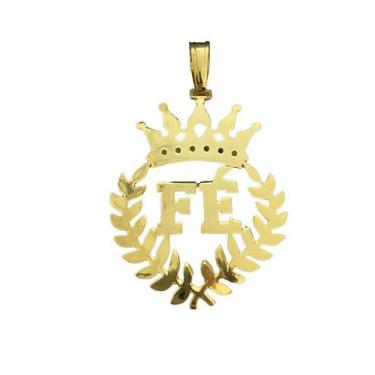 Imagem de Pingente fé gg - banhado a ouro 18k - ToJoia18k