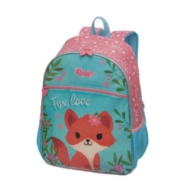 Imagem de Mochila Escolar Infantil de Costas Pack Me Fox Love Rosa, Rosa