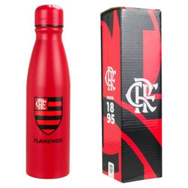 Imagem de Garrafa Redonda Alumínio 600ml - Flamengo - Mileno