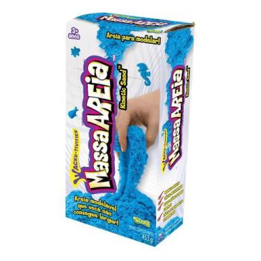 Imagem de Massa areia colorida - kinetic sand - azul - sunny - Sunny Brinquedos