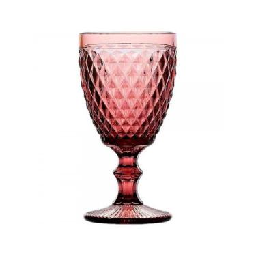 Imagem de Taça para Água Vidro Bico de Abacaxi Lilás Lyor 325ml