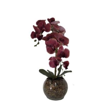Imagem de Orquídea Vermelha x2 Vaso Aquário - Biofil