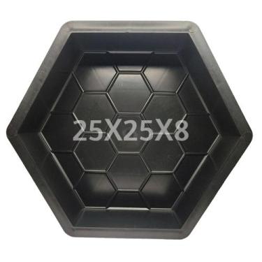 Imagem de Forma Plastica Bloquete Sextavada Estriada 25x25x8cm 1 Un - Gme Formas