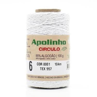 Imagem de Barbante Apolinho nº 6 100g - CÍRCULO, 8001 BRANCO
