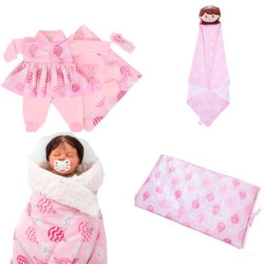 Imagem de Kit  Maternidade com 4 Peças para Menina - Pandora Baby Enxovais, Balã