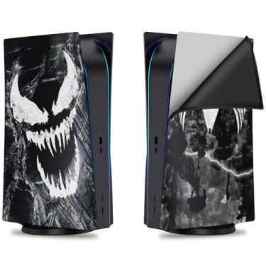 Imagem de BCB Controllers Capa de silicone personalizada Vennom compatível com console PS-5 (fina) | Capa protetora de silicone para console Play-Station 5 | Orgulhosamente projetada nos EUA com material