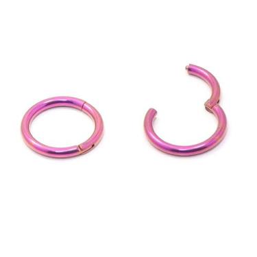 Imagem de Piercing Argola Articulada Click 1.2mm em Titânio Anodizada Várias Cor