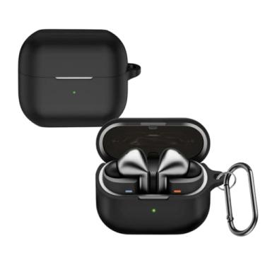 Imagem de Capa Protetora de Silicone Nerdcase Compatível com Samsung Galaxy Buds 3, Buds Pro 3, Buds3 FE, Preto