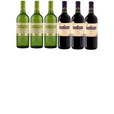Imagem de Kit Vinho Quinta Do Morgado 3x Branco Suave + 3x Tinto Seco