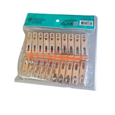 Imagem de Prendedor De Roupas Em Aço Inox  Resistente- 20 Unidades - Lynx produç