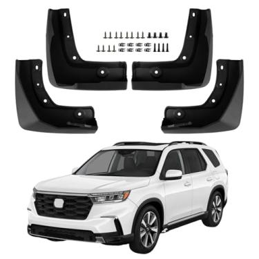 Imagem de PSLER Adequado para 2023 2024 2025 conjunto piloto de 4 peças kit de abas de lama protetores de respingo para-lamas com kits de hardware acessório dianteiro e traseiro