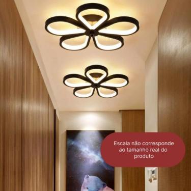 Imagem de Luminária De Teto Plafon Led Moderna Lustre para Corredor Sala Quarto 