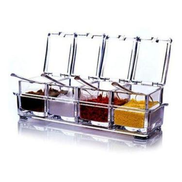 Imagem de Porta Condimento Organizador Tempero Acrílico Cozinha Ofert - OEM, Acr
