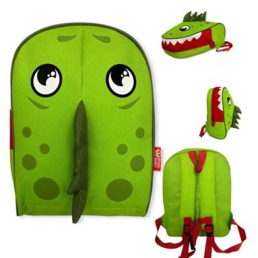 Imagem de Mochila Creche Infantil Bichinho Escolar Animais Unissex - Wincy, Dino