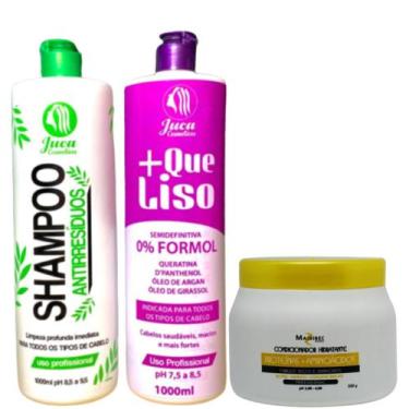 Imagem de Kit Ativo Progressiva Organica Matizadora + Que Liso 2x1l + Condiciona