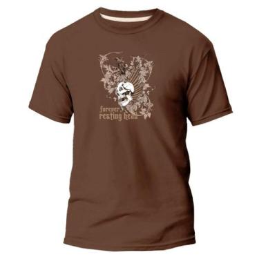 Imagem de Camiseta Algodão Básica Premium Estampa Digital Corvo Head - Original,