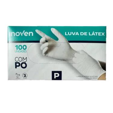 Imagem de Luva Látex Procedimento Descartável PP, P, M, G - Caixa C/ 100 - Inove