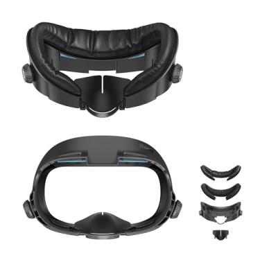 Imagem de AMVR FC3 Upgraded Face Cover Pad Facial Interface Compatible with Meta/Oculus Quest 3 Accessories, with Knob Adjustable, NOT Compatible with Meta Quest 3S