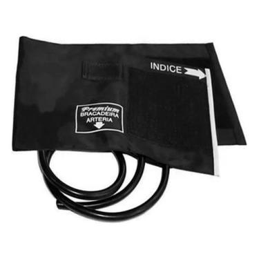 Imagem de Braçadeira Completa Manguito Esfigmomanometro Manual - Premium, Preto