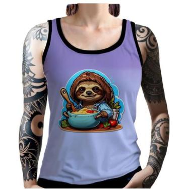 Imagem de Regata Camiseta Tshirt Chefe Preguiça Cozinheira Cozinha 2 - Enjoy Sho