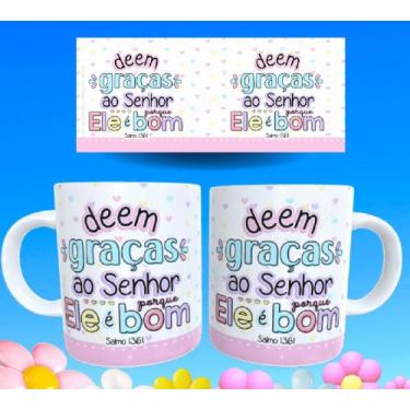 Imagem de Caneca gospel frases religiosas versículos bíblicos motivacionais 10 -