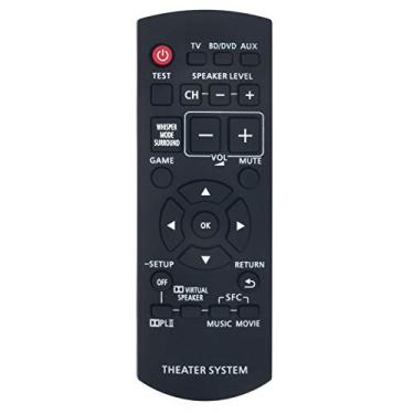 Imagem de Controle remoto substituído N2QAYB000417 - Substituição de controle remoto WINFLIKE adequado para sistema de áudio Panasonic Home Theater N2QAYB000417 SC-ZT1 SC-ZT2S SC-ZT2 SU-ZT1 SCZT1 SCZT2S SCZT2