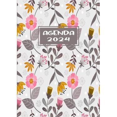 Imagem de Agenda Journalier 2024: Restez Organisé du 1er janvier 2024 au 31 décembre 2024 | Pages de Contacts, Emplois du Temps, Journal de Mots de Passe, Jours Fériés, Anniversaires et Bien Plus Encore !