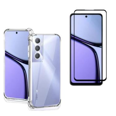 Imagem de Kit Capa Anti Impacto e Película De Vidro 3D Para Realme C65