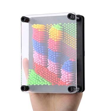 Imagem de Placa de Escultura de Arte Com Pino 3D Brinquedo Novo Criativo para Crianças e Adultos Escultura Transparente de Tamanho Grande para Casa e Escritório (Trompete de fundo preto)