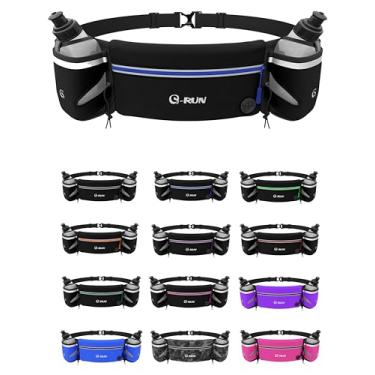 Imagem de Q-RUN Cinto de hidratação para corrida, Azul, Small 15-24 inches, 283 g