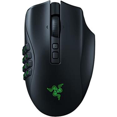 Imagem de Razer Mouse para jogos sem fio Naga V2 Pro: placa lateral intercambiável com configurações de 2, 6, 12 botões - Foco + sensor óptico de 20K DPI - Interruptor de mouse para jogos mais rápido -