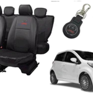 Imagem de Kit capa couro Jac J2 2016-2024 + chaveiro + para-brisa - aero print