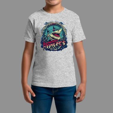 Imagem de Camisetas Infatil Básica Masculina Casual Moda De Rua Gola Redonda Hun