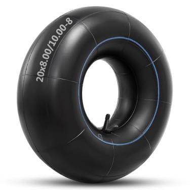 Imagem de GLDYTIMES Tubo 20x8.00-8/10.00-8, substituição de tubo resistente para pneu 18x6.50/7.50/8.50/9.50-8, tubo 20x8.00-8 com haste de válvula reta TR13 para trator/cortador/carrinho de golfe/quadriciclo