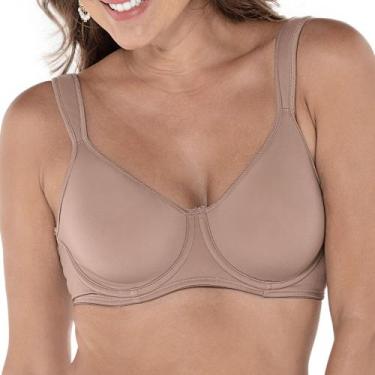 Imagem de Sutiã Sustentação DeMillus 64513 Alças Espumadas, Bege rosado, 54