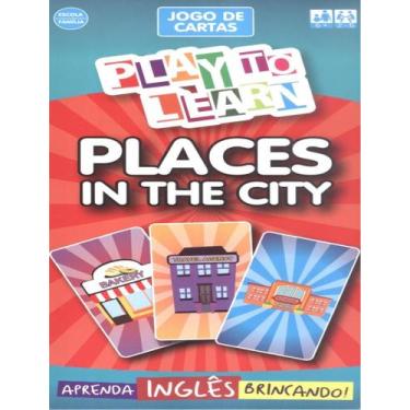 Imagem de Play To Learn Jogo De Cartas Places In The City