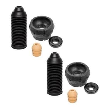 Imagem de Par Kit Coxim Batente Amortecedor Dianteiro Gol Voyage G5 G6 Golf Bora