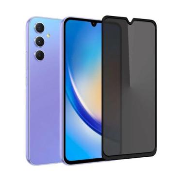Imagem de Película Privacidade Anti Espião Curioso Para Galaxy A34 Tela de 6,6 P