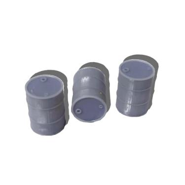 Imagem de 3x Miniatura Barril Tambor - Escala 1:43 Die Cast 3 Pçs - Dioramas 1/43