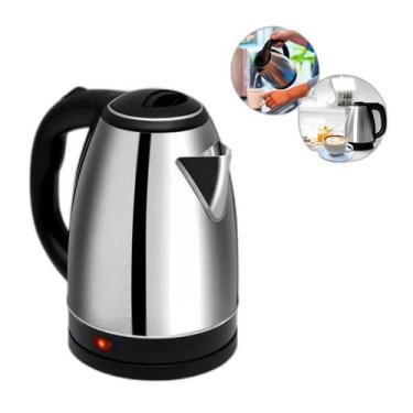 Imagem de Chaleira Elétrica Inox 2L Preta 110V - Praticidade E Estilo - Phoenix