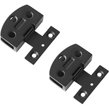 Imagem de BAZAC 2 peças de dobradiça de vidro DIY, dobradiça para porta de armário de vinho, clipe de vidro temperado sem moldura, clipe de porta de armário para animais de estimação, folha solta