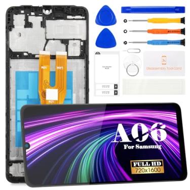 Imagem de Substituição de tela para Samsung Galaxy A06 para tela LCD Samsung Galaxy A06 para Samsung Galaxy SM-A065F SM-A065M Kits de reparo de montagem de tela sensível ao toque digitalizador (não adequado