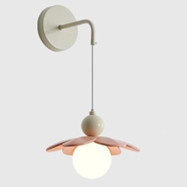 Imagem de Luminária de parede Simplicity Resins com base G9 em três tons, personalidade, para sala de estar, sala de estudo, fundo de parede, corredor, escada, hotel (rosa)