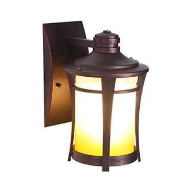 Imagem de Luminária de parede externa à prova d'água para montagem em parede, luminária de parede para varanda, luminária de parede de vidro externo IP65 com soquete E27, luminárias de parede externas