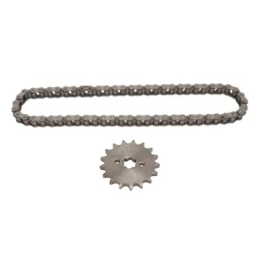 Imagem de 428 17T 17mm Sprocket 428 Drive Chain 60 Links Kit para motocicleta Karts de Motocicleta Karts, ATV de 50cc -25cc, Go Karts
